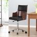 Corrigan Studio® Waynetown Task Chair Upholstered in Black/Brown | 30.75 H x 23 W x 23 D in | Wayfair AA125C44708E43B1A8EC702BCC3B7E82