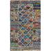 White 24 x 0.31 in Indoor Area Rug - Millwood Pines Hammd Hand-Tufted Cotton Blue/Pink/Yellow Area Rug Cotton | 24 W x 0.31 D in | Wayfair