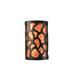 Red Barrel Studio® Armance 1 - Light Flush Mount Sconce Ceramic in Black/Brown | 9.5 H x 5.75 W x 4.5 D in | Wayfair