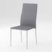 Orren Ellis Isador Dining Chair Faux Leather/Upholstered in Gray | 38.58 H x 17.72 W x 16.73 D in | Wayfair 8929F555DA7948798FCDEFDF4137248B