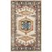 Gray 26 x 0.33 in Area Rug - Three Posts™ Vern Oriental Cream/Brown/Blue Area Rug Polypropylene | 26 W x 0.33 D in | Wayfair