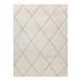 White 7 x 0.5 in Area Rug - Gertmenian Thayer Diamond Ivory/Beige Plush Shag Indoor Area Rug Polyester | 7 W x 0.5 D in | Wayfair 18558
