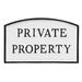 Red Barrel Studio® Private Property Statement Garden Plaque Metal | 10 H x 15 W x 0.25 D in | Wayfair D51A765CF775474083937981471CD810