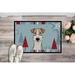 The Holiday Aisle® Arlete Holiday Wire Haired Fox Terrier Non-Slip Outdoor Door Mat Synthetics | 18 W x 27 D in | Wayfair