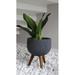 Corrigan Studio® Lawrenceville Plastic Pot Planter in Black | 19.5 H x 12.87 W x 12.87 D in | Wayfair 3BBBAA3B79FF4C70AD8787C4FA96DCEC