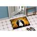 The Holiday Aisle® Lucee Halloween Japanese Chin Non-Slip Outdoor Door Mat Synthetics | 18 W x 27 D in | Wayfair C06D5A1F05EE4BDA887C63480809B0C9