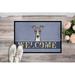 Winston Porter Wattsville Italian Greyhound Welcome Non-Slip Outdoor Door Mat Synthetics | 18 W x 27 D in | Wayfair