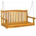 Red Barrel Studio® Cacilia Porch Swing Wood/Solid Wood in Brown | 22 H x 48 W x 20.5 D in | Wayfair 395ECABE851D4643B3B2D2F6BCE2550A