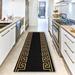 Black/Yellow 26 W in Area Rug - Everly Quinn Forestview Geometric Tufted Black/Gold Area Rug Nylon | Wayfair B96FEF1C1B0E42CFADC68B2BDFF83B5D