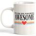 Trinx Thank You For Being Awesome Coffee Mug in Black/Brown/White | 4 H in | Wayfair 17AF8FDA93204A2A94DD05215354861F