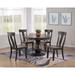 Canora Grey Spokane Extendable Rubberwood Solid Wood Dining Set Wood in Gray/Black | 30 H in | Wayfair 65861A8C45814E688759586DAE125FFE