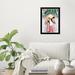 House of Hampton® 'Fashion & Glam Spring Over My Head Fashion Lifestyle' - Picture Frame Graphic Art Print on in Green/Pink | Wayfair