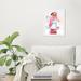 House of Hampton® 'Fashion & Glam Millenial Fashion Girl Outfits' - Picture Frame Print on Paper in Pink/White | 19 H x 13 W x 1 D in | Wayfair