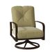 Woodard Fremont Outdoor Rocking Metal Chair in Gray/Brown | 35.5 H x 28.25 W x 35.75 D in | Wayfair 9U0477-48-23M