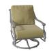 Woodard Delphi Outdoor Rocking Chair in Gray/Brown | 33.5 H x 27.25 W x 31 D in | Wayfair 850677-72-43C