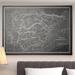 Wexford Home Spain Sketch Map - Graphic Art Print on Canvas Canvas, Solid Wood in Gray/White | 16 H x 20 W x 1.5 D in | Wayfair HAC17-m83-1620