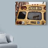 Winston Porter 'NYC School Bus' Photographic Print on Wrapped Canvas in Yellow | 14 H x 19 W x 2 D in | Wayfair FF799A6E41D646049B2A3A165F6FAF35