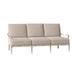 Woodard Wiltshire Patio Sofa w/ Cushions Metal/Sunbrella® Fabric Included in Brown/Gray | 35.5 H x 75 W x 38.8 D in | Wayfair 4Q0420-48-40Y