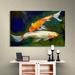 World Menagerie Feng Shui Koi Fish by Michael Creese Painting on Canvas in Blue/Green/Orange | 8 H x 10 W x 2 D in | Wayfair WDMG7721 33711269