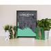 Williston Forge 'Long Beach City Map' Graphic Art Print Poster in Paper in Black | 17 H x 11 W x 0.05 D in | Wayfair WLFR5105 43628434