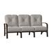 Woodard Fremont Patio Sofa Metal/Sunbrella® Fabric Included in Gray/Brown | 35.5 H x 75.25 W x 35.75 D in | Wayfair 9U0420-72-87N