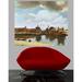 Wallhogs Vermeer View of Delft (1660) Wall Decal Canvas/Fabric in Gray | 20 H x 24 W in | Wayfair bridgeman147-t24