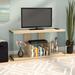 Wade Logan® Allegonda TV Stand for TVs up to 50" Wood/Glass in Gray | 23.62 H in | Wayfair 7E3CCEE8EDE7411C9C4A558F4B9A5FC0