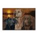 House & Homebody Co. Lab Trio Graphic Art Plaque Wood in Black/Brown/Orange | 8 H x 12 W x 1 D in | Wayfair WWA-LT-128