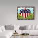 Winston Porter 'God Bless The Land I Love' by Cheryl Bartley - Wrapped Canvas Print Canvas | 14 H x 19 W x 2 D in | Wayfair