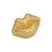 Crystamas Bacio Jewelry Box Velvet/Metal in Yellow | 2.5 H x 4.5 W x 3 D in | Wayfair NHLG
