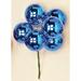 Worth Imports Balls on Pick Ball Ornament Plastic in Blue | 10 H x 7 W x 5 D in | Wayfair 6798BL