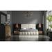 Class Design Home London Upholstered Standard 5 Piece Bedroom Set Wood in Black/Brown/Gray | Full/Double | Wayfair DOR 72-BHF2NDMM