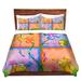 Zoomie Kids Epworth Tooshtoosh Flowery Microfiber Duvet Covers Microfiber in Blue/Indigo/Orange | Twin | Wayfair 71560A53D1AC4F87B8B4192921FE1C54