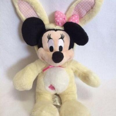 Disney Toys | Disney Store Minnie Mouse Easter Bunny Plush | Color: Yellow | Size: Osbb