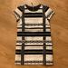 Madewell Dresses | Madewell Black & White Geometric Dress | Color: Black/Cream | Size: 2