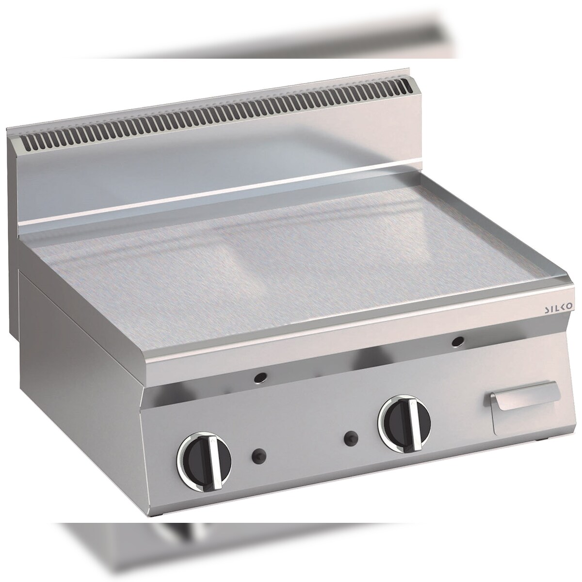 KBS Gas Grillplatte geteilte Heizfläche 595x555mm 2 Heizzonen Tischgerät Image