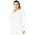 Champion Women's Reverse Weave Sweatshirt, White, XL