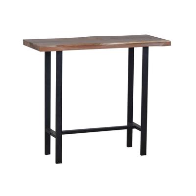 MiaMöbel Bartisch 'Vanaja' 120x55 cm Massivholz, Metall Parota Modern Indien Indisch Image