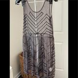 Free People Dresses | Gray Beaded Free People Dress | Color: Black/Gray | Size: M