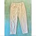 Nike Pants & Jumpsuits | Beige Nike Zippered Straight Leg Track Pants L | Color: Cream/Pink | Size: L