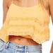 Free People Tops | Free People Home Again Cami Lace Tank Nwt Size M | Color: Orange | Size: M