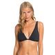 ROXY Women's Solid Beach Classics Elongated Bikini Top, True Black 211, X-Small