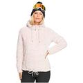 ROXY Pluma Sherpa - Technical Half-Zip Hooded Fleece for Women - Women Dusty Rose