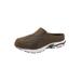 Extra Wide Width Men's Slip On Swim Slides by KingSize in Brown (Size 11 EW)