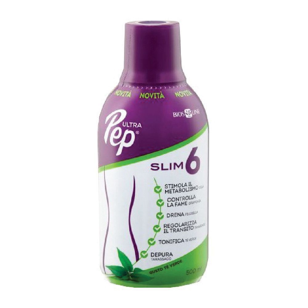 BIOS LINE Ultra Pep® Slim 6 Tè Verde 500 ml Soluzione orale