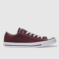Converse all star lo trainers in burgundy