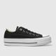 Converse all star lift ox trainers in black & white