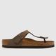 BIRKENSTOCK gizeh sandals in brown