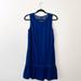 J. Crew Dresses | Jcrew Velvet Navy Blue A-Line Dress | Color: Blue | Size: 2