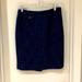 J. Crew Skirts | J.Crew “The Pencil Skirt”; Navy Wool Texture, Sz 2 | Color: Blue | Size: 2